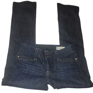 Gap Dark Blue Curvy Fit Straight Leg Jeans Size 8L